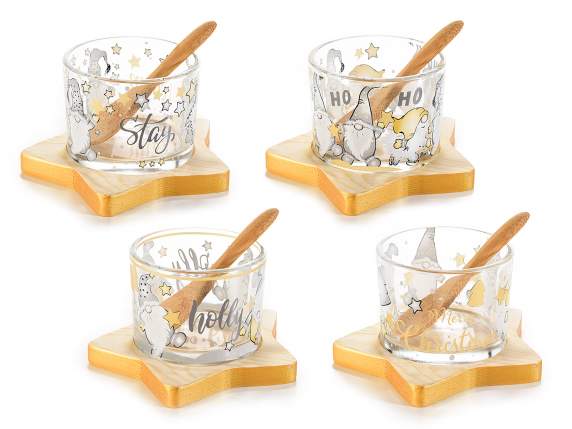 Set aperitiv cu cană, lingură și tavă cu stea