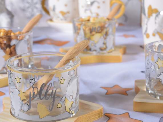 Set aperitiv cu cană, lingură și tavă cu stea