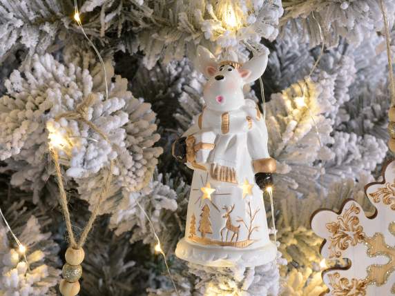 Reni ceramici de agățat cu lumină LED