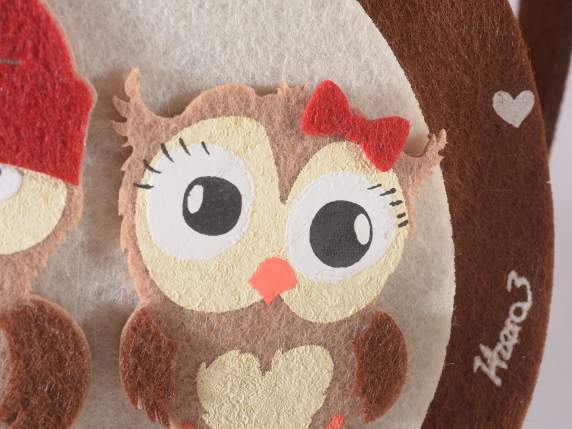 Bolsa de tela con animalitos enamorados y corazoncitos