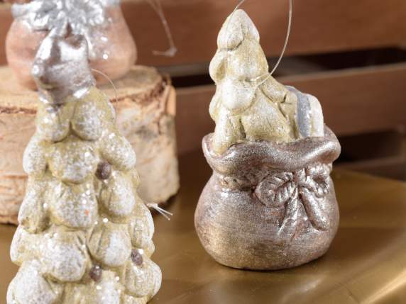 Christmas decoration in colored ceramic to hang