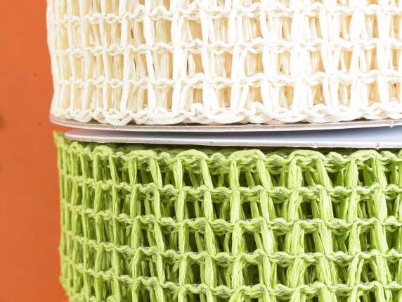 Mesh tape in colored paper with moldable core