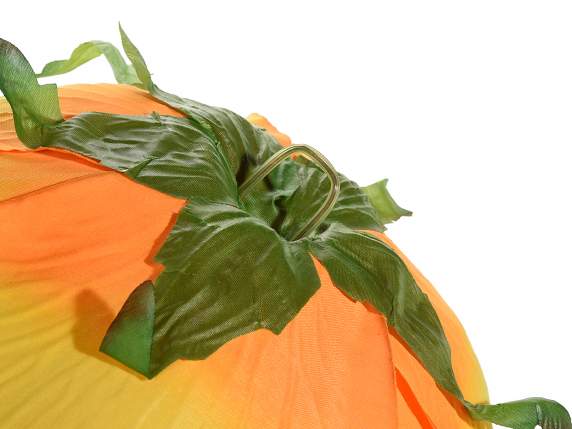 Giant yellow fabric rose without stem with rear hook