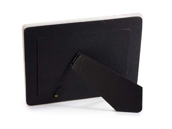 Cadre photo en céramique brillante à poser Visage de femme