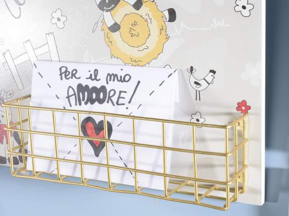Picture with document holder to hang MooMoo decorations
