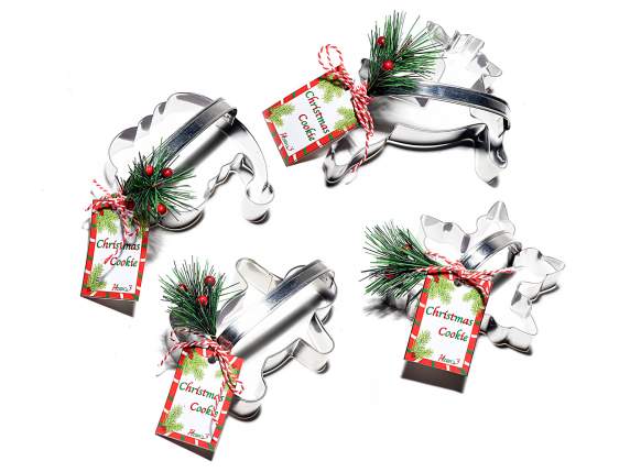 Cortadores navideños para galletas de acero inoxidable