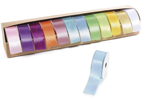 Exhibitor 12 ribbons in pastel satin