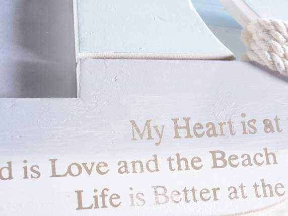 Set of 2 wooden whalebone photo frames to rest