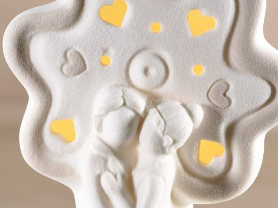 Porcelain tree of life and spouses with LED and stick for pe