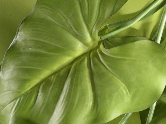 Bunch of 7 artificial ficus leaves