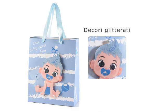Small paper bag - envelope 3D New Born decoration