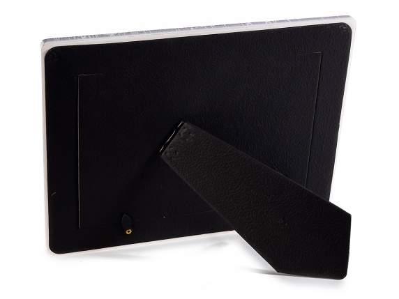 Glossy ceramic photo frame to place Black - White decorati