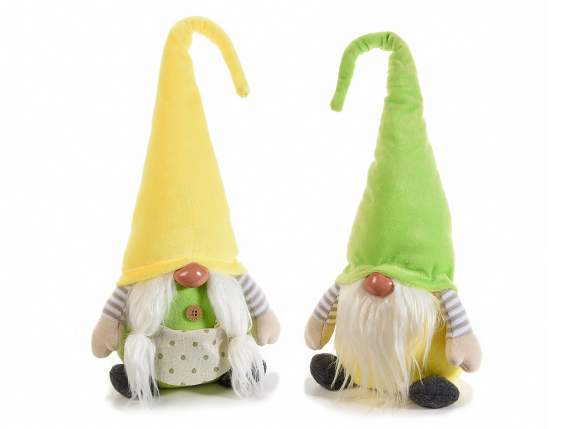 Spring Forest Gnome in Stuffed Fabric