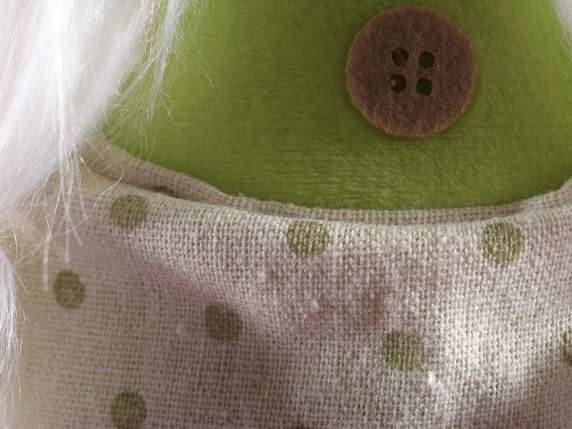 Spring Forest Gnome in Stuffed Fabric