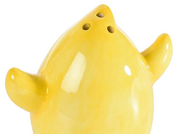 Salt and pepper set w - bunny and chick on carrot machine