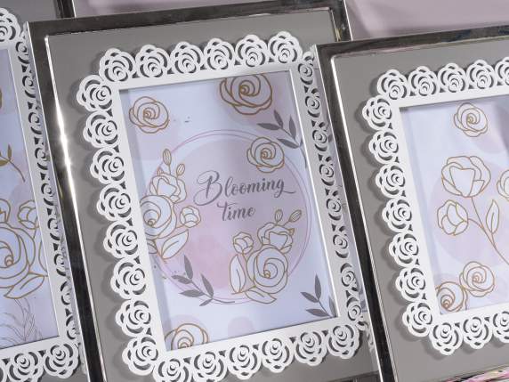 Medium photo frame with metal finish to be placed on