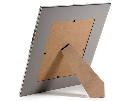 Large photo frame with metal finish to be placed on