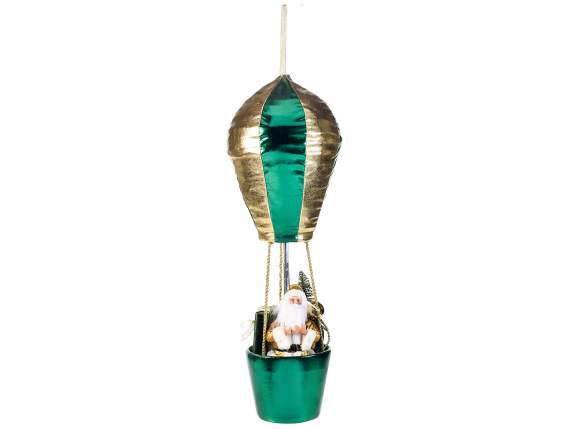 60cm hot air balloon with Santa Claus, gifts and tree to han