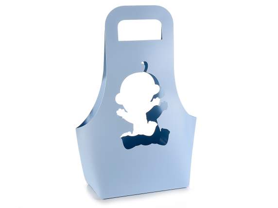 Baby flower basket in semi-water repellent paper
