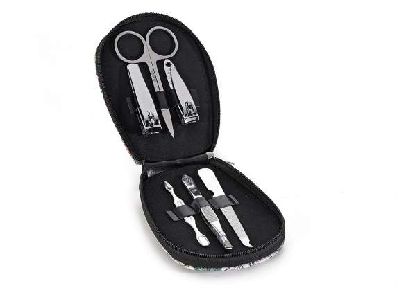 Manicure set w - 6 accessories SoChic leatherette case