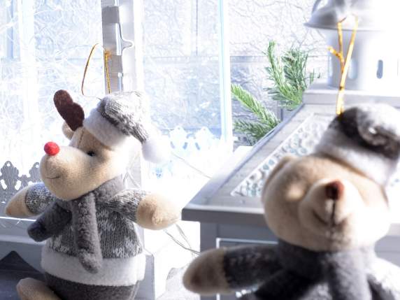 Plush Christmas character to hang