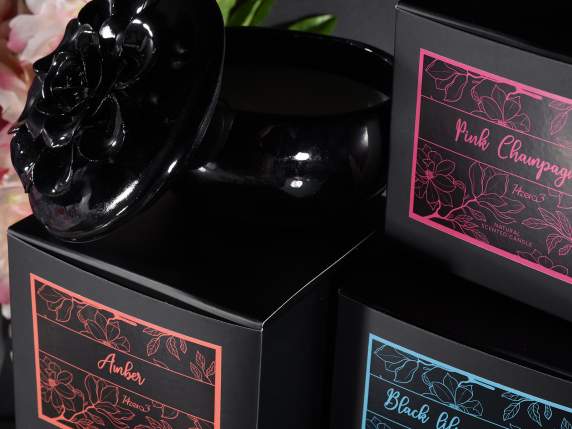 Scented candle in ceramic jar Fiore in box