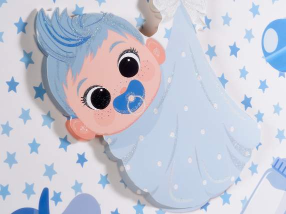 Large paper bag - envelope with 3D New Born decoration