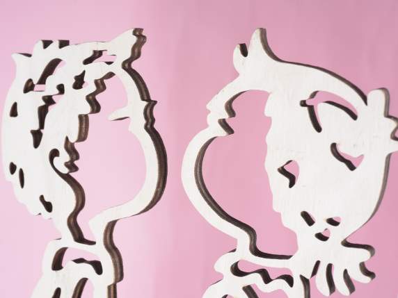 Wooden decoration for baby - girl to be placed on