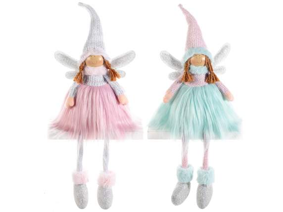 Angel of the dawn eco-fur long legs and sweater w - hat