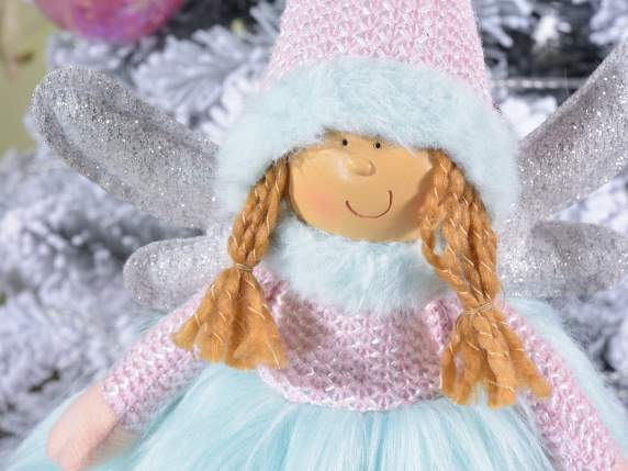 Angel of the dawn eco-fur long legs and sweater w - hat