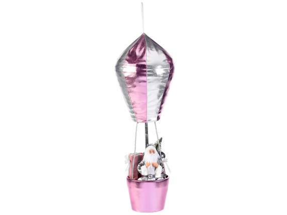 60cm hot air balloon with Santa Claus and gift packs to hang