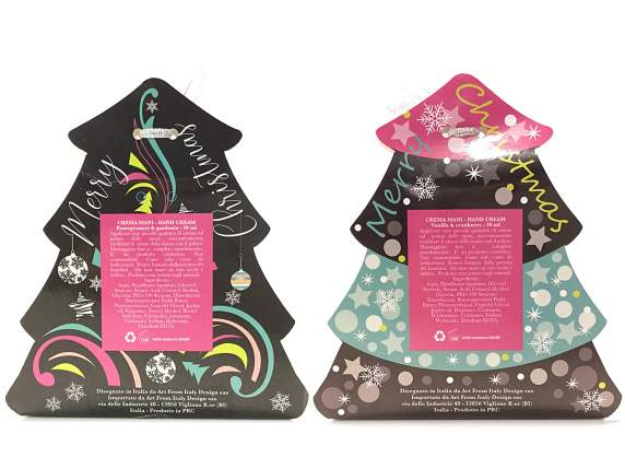 Gift set with 30ml hand cream and silver glitter file