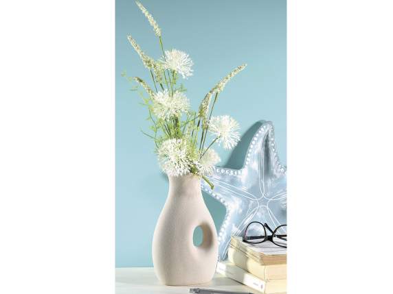 Bunch of artificial flowers dandelions and wild ear