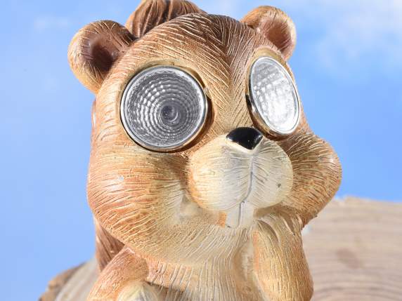 Solar light garden concrete animal