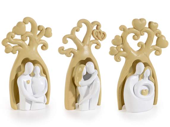 Tree of life in resin with extractable married couple