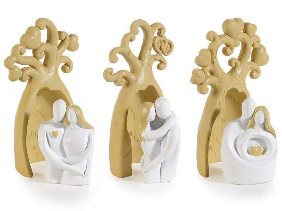 Tree of life in resin with extractable married couple