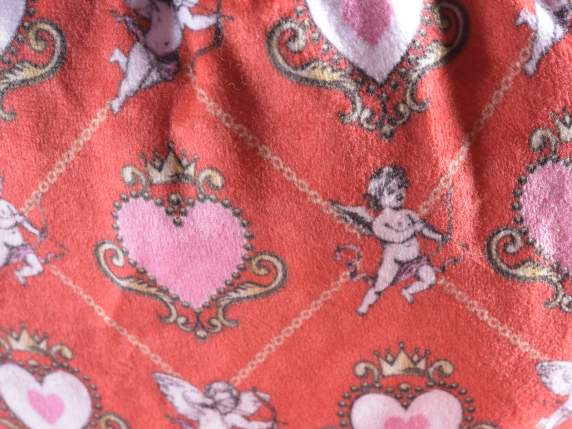 Heart-shaped hot water bottle w - soft lining