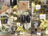 Configuración de boda con temática de vino