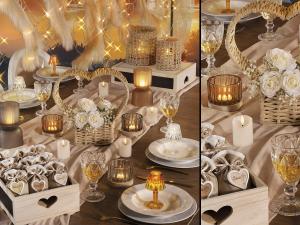 Arreglos de boda shabby chic