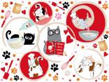 Chats drôles et culinaires