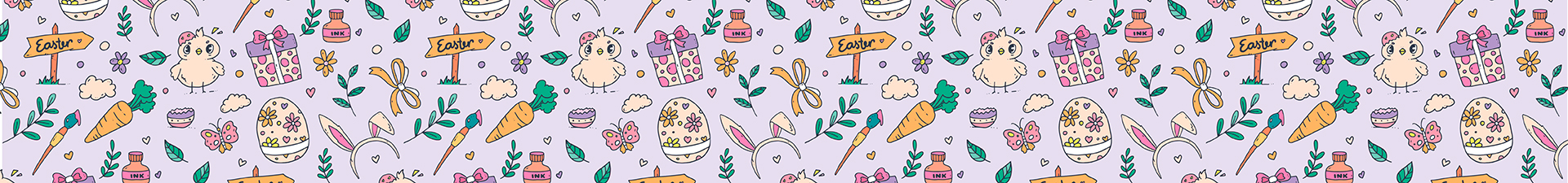 Easter shop window decorations