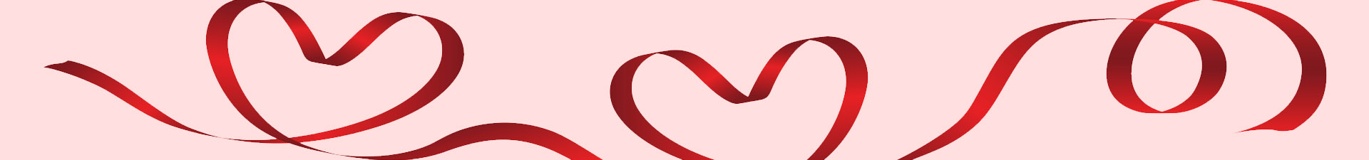 Rubans décoratifs pour la Saint-Valentin