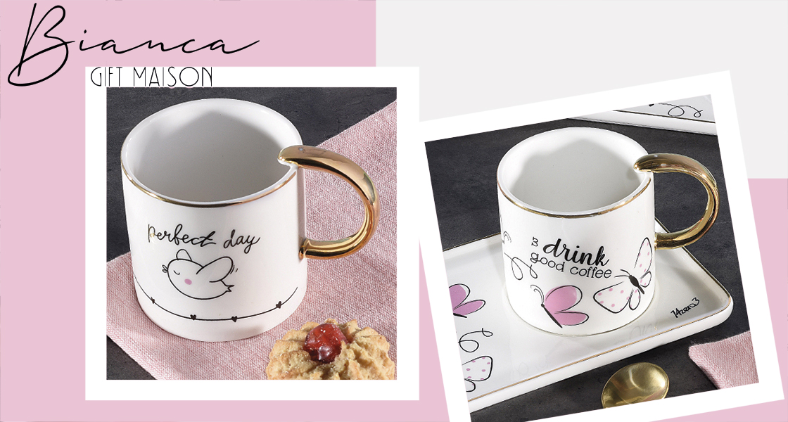 Heure du petit déjeuner : tasses et céramiques