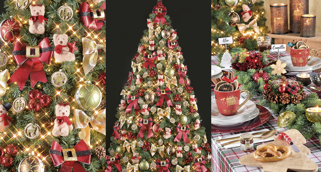 Christmas tree and arrangements